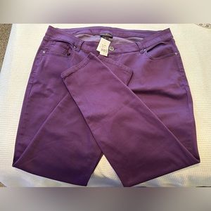 NWT Sz 20 Purple Lane Bryant Skinny Jeans